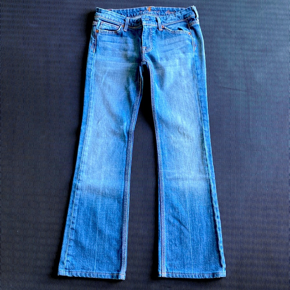 👖 7 SEVEN for ALL MANKIND Bootcut Jeans Mid Rise sz 27